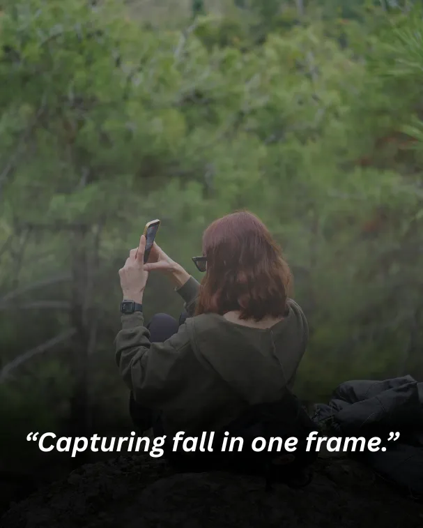 Capturing fall in one frame.