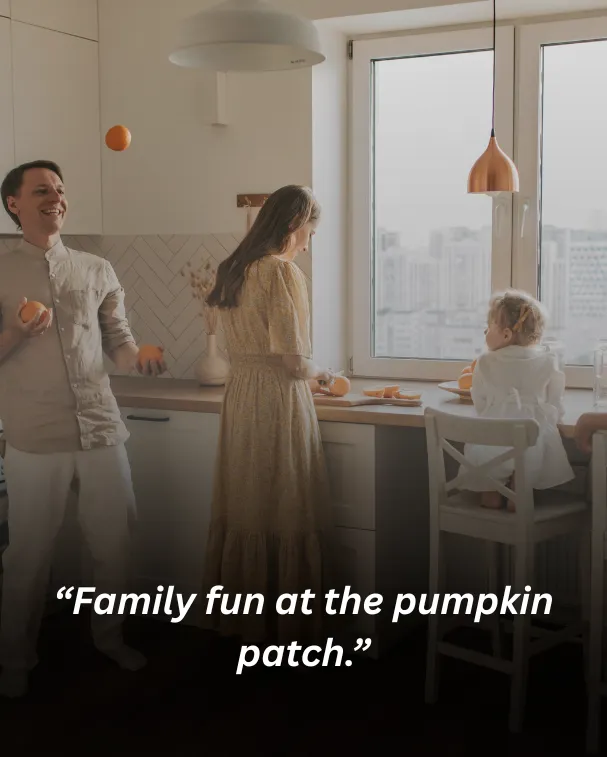 Family fun at the pumpkin patch.