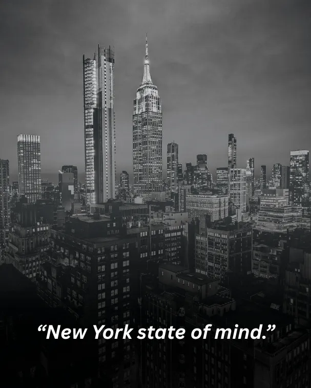 New York state of mind.
