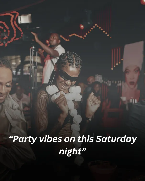 “party vibes on this saturday night”