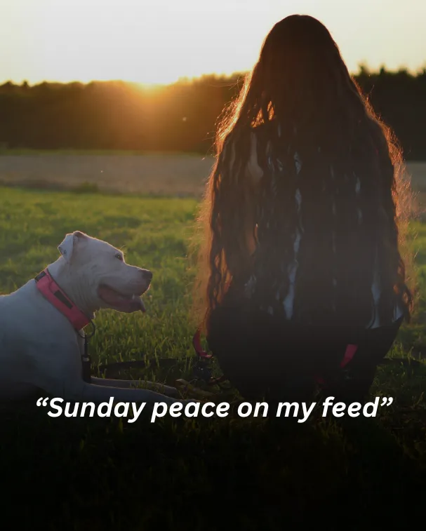 “sunday peace on my feed”