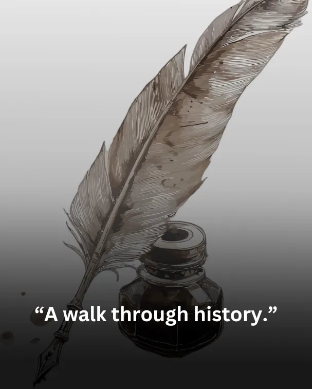 A walk through history.