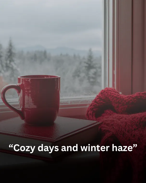 Cozy days and winter haze.