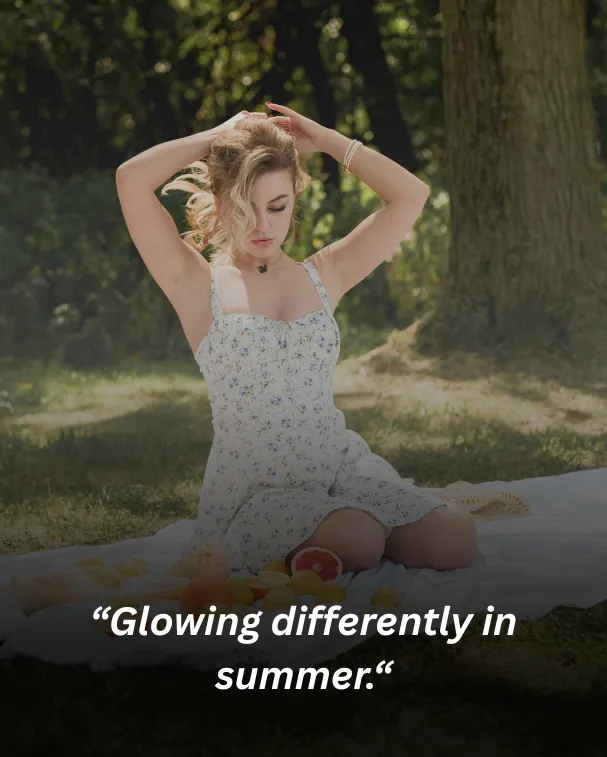 Glowing differently in summer.