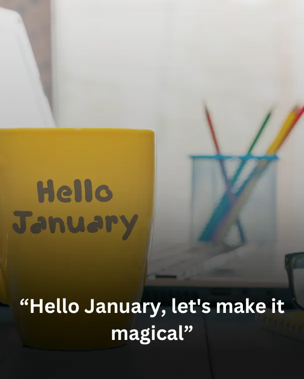 Hello January, let's make it magical.