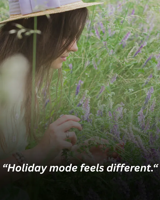 Holiday mode feels different.