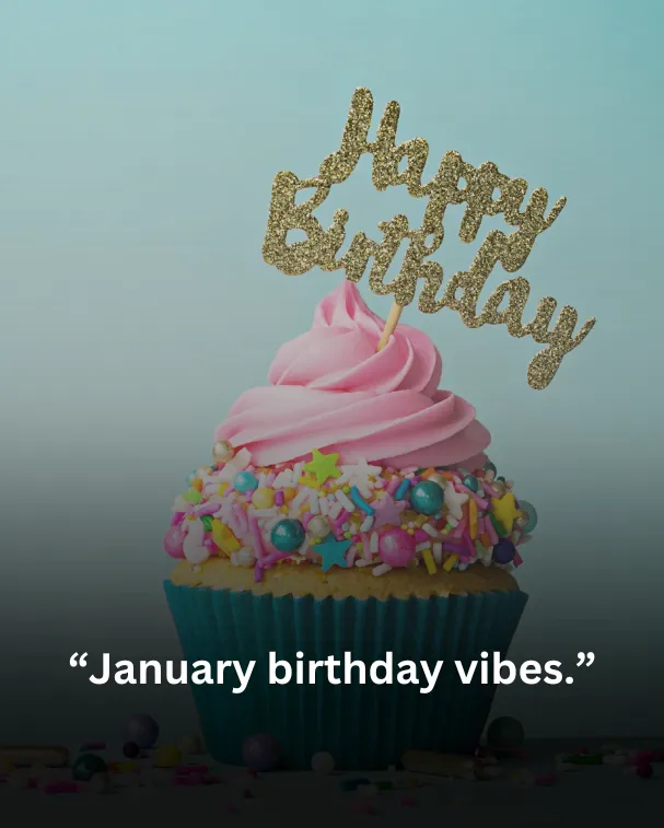 January birthday vibes.