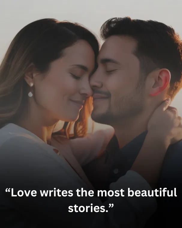 Love writes the most beautiful stories.