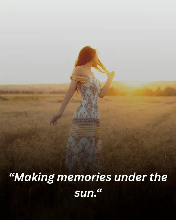 Making memories under the sun.