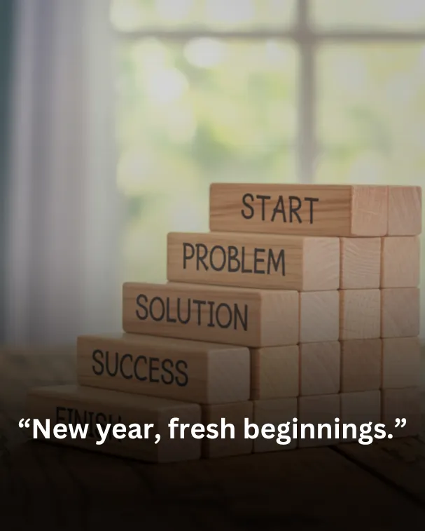 New year, fresh beginnings.