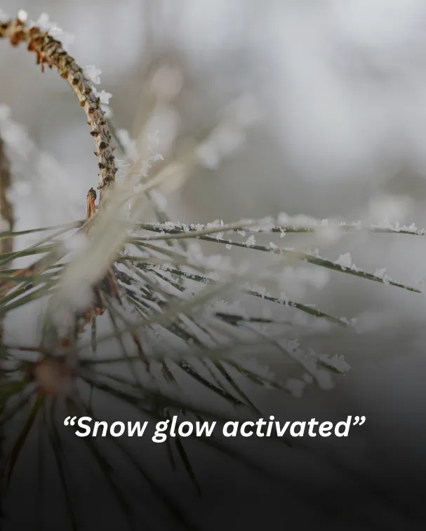 Snow glow activated