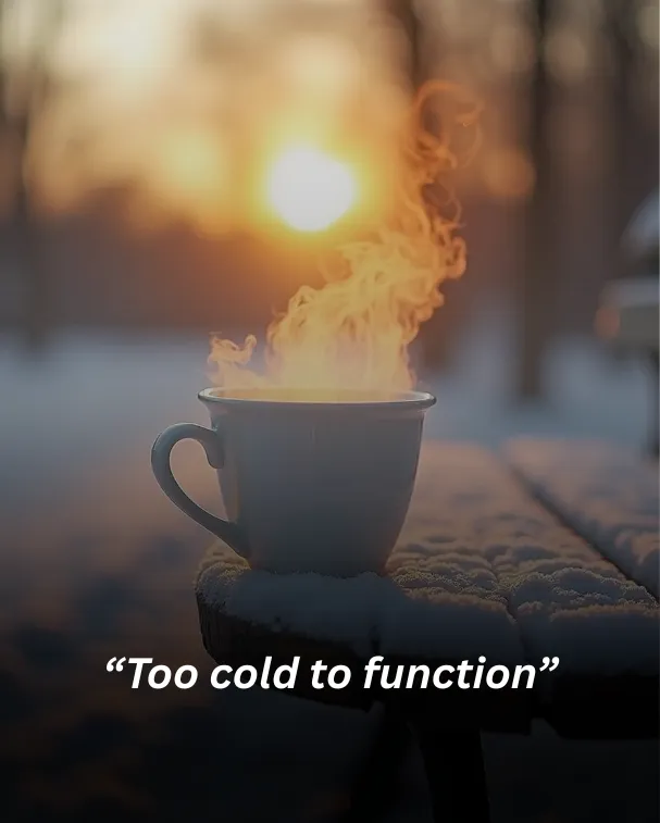 Too cold to function