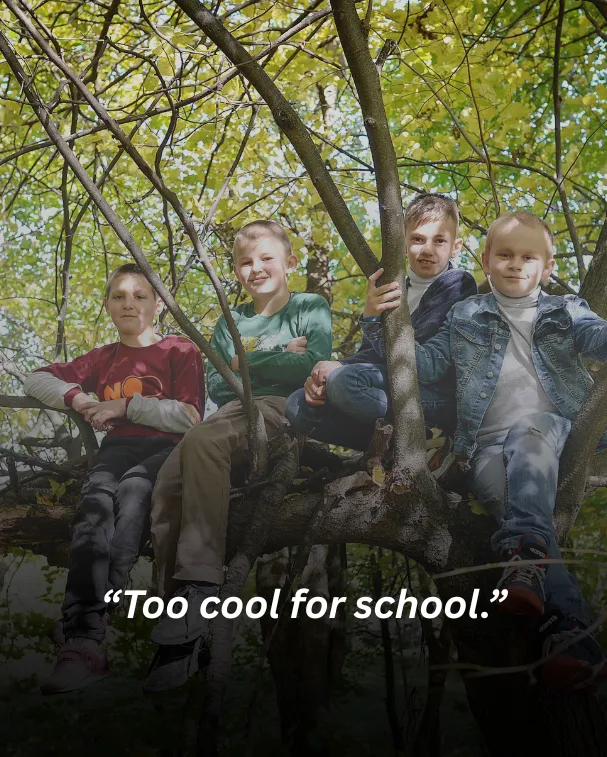 Too cool for school.