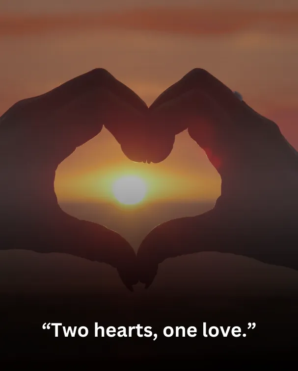 Two hearts, one love.