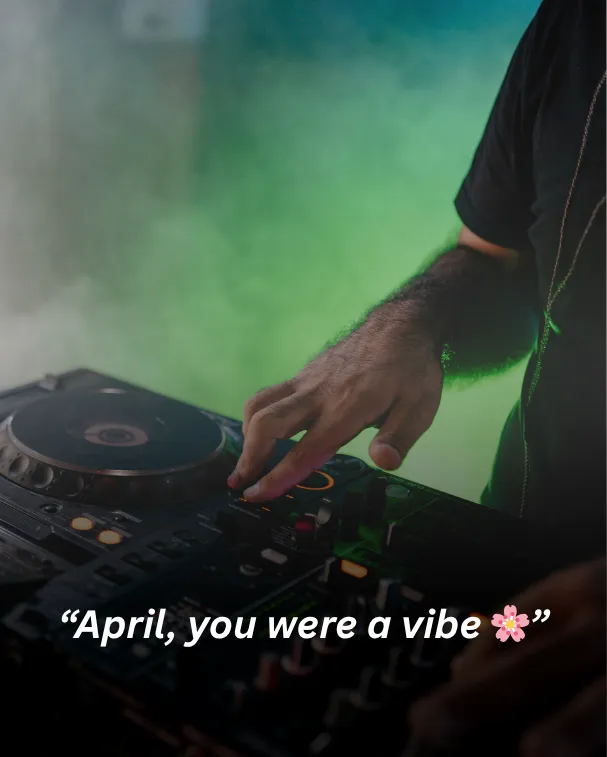 April, you were a vibe 🌸
