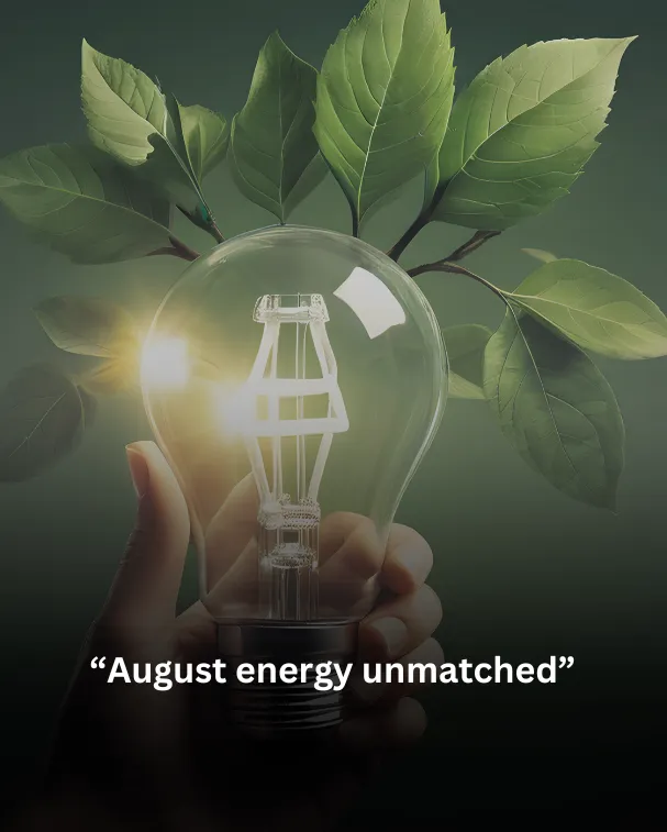 August energy unmatched