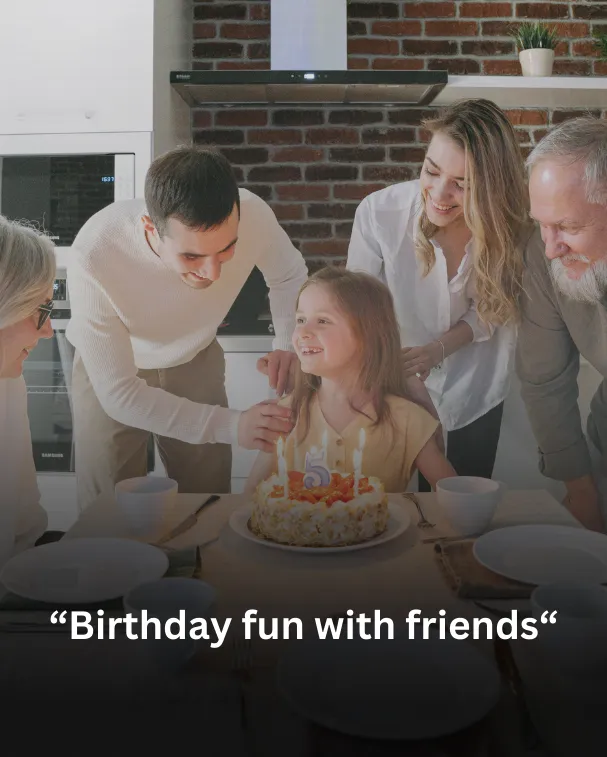 Birthday fun with friends