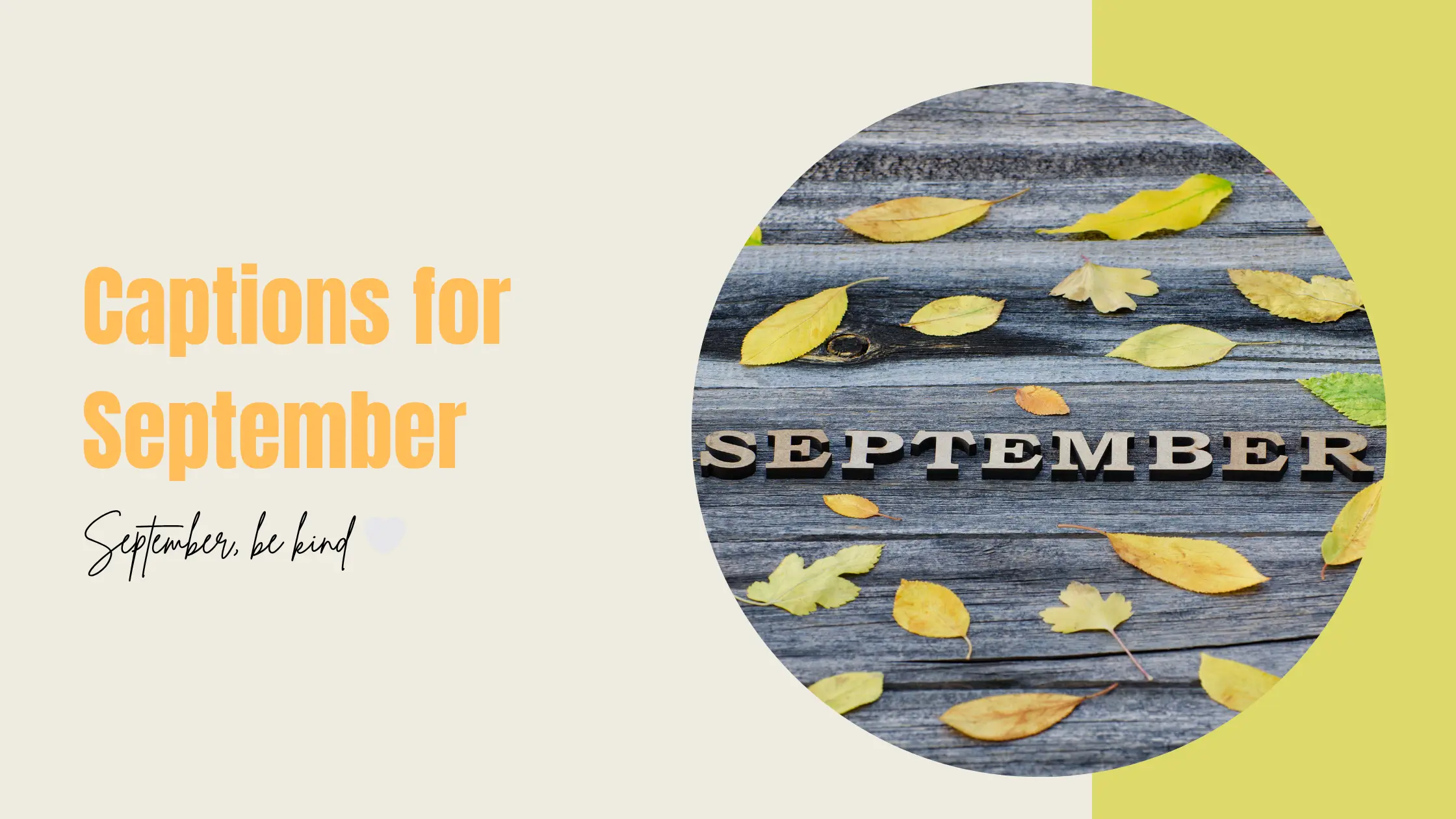 Captions for September