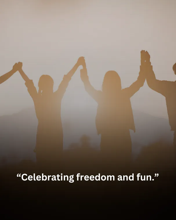 Celebrating freedom and fun.