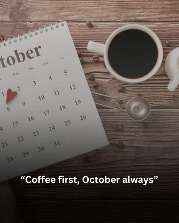 Coffee first, October always