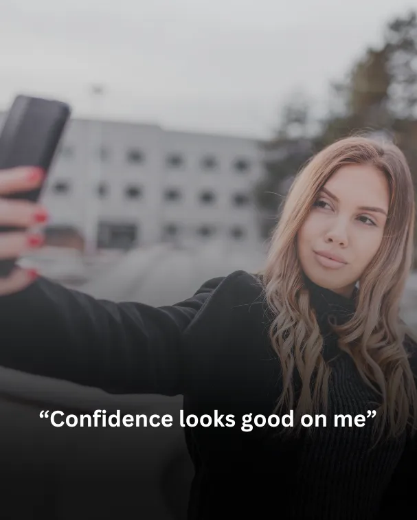 “Confidence looks good on me”