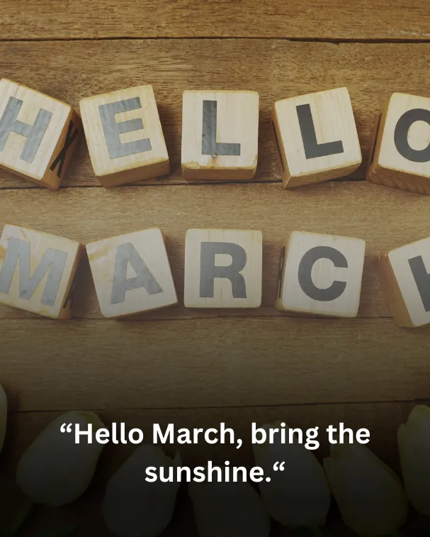Hello March, bring the sunshine.