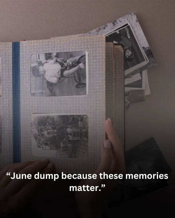 June dump because these memories matter.