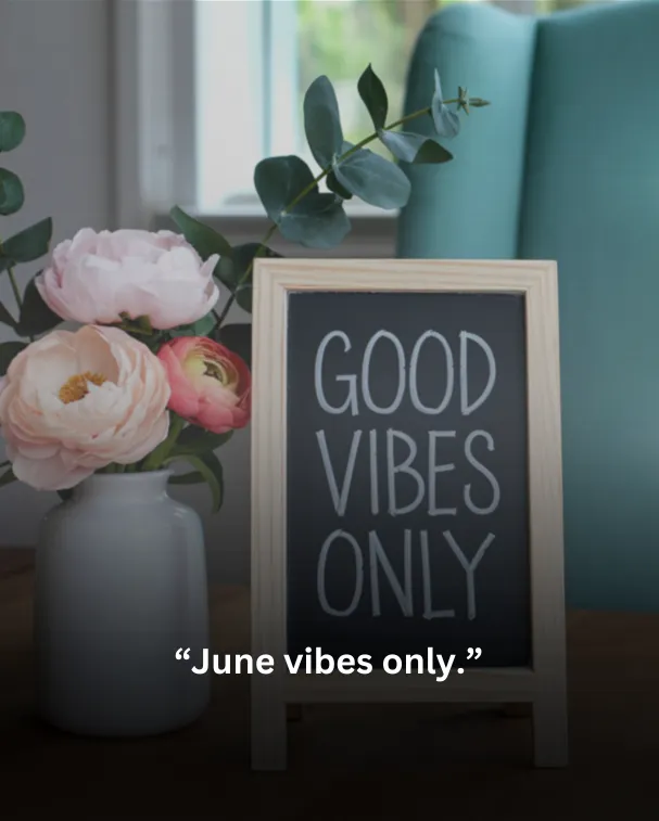 June vibes only.