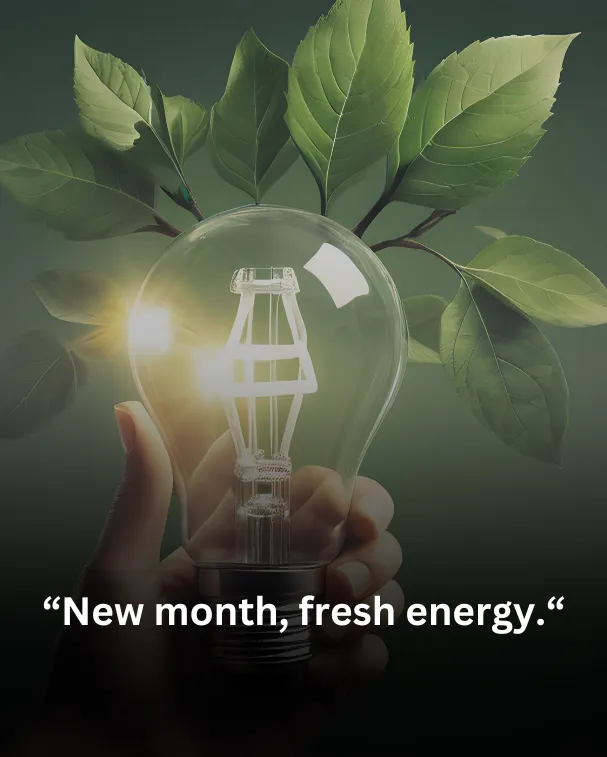 New month, fresh energy.