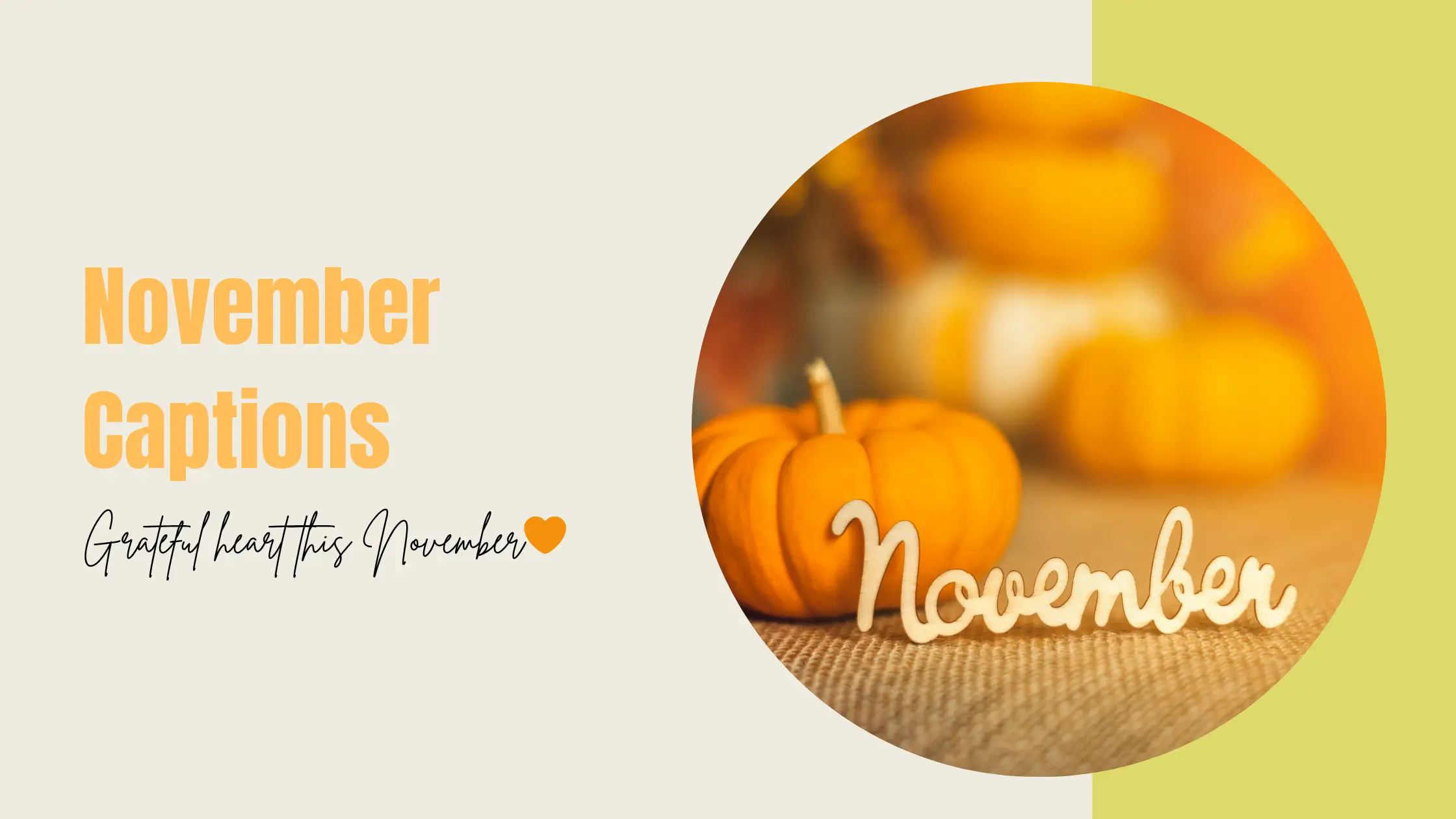 November Captions