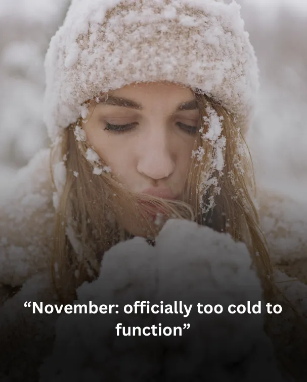 November: officially too cold to function
