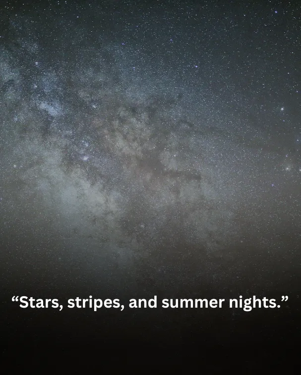 Stars, stripes, and summer nights.