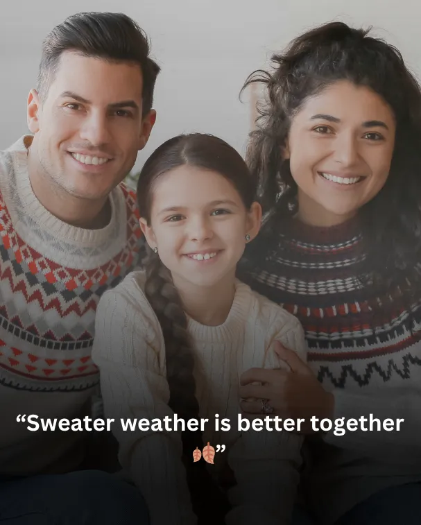 Sweater weather is better together 🍂