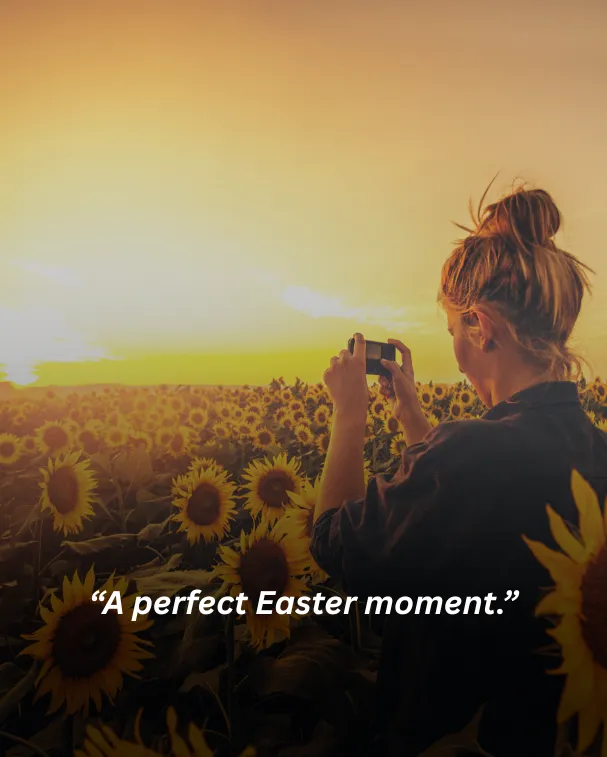 A perfect Easter moment.