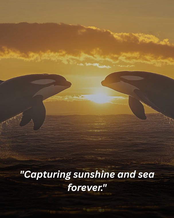Capturing sunshine and sea forever.
