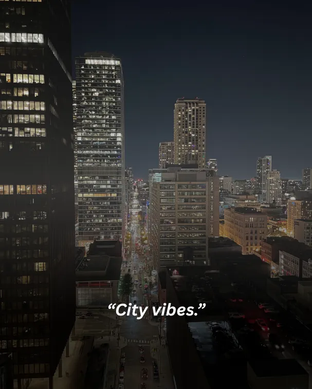 City vibes.