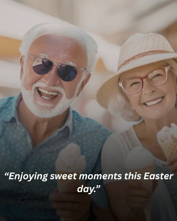 Enjoying sweet moments this Easter day.