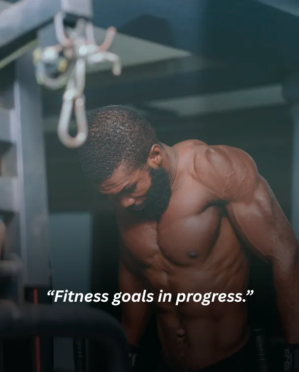 Fitness goals in progress.