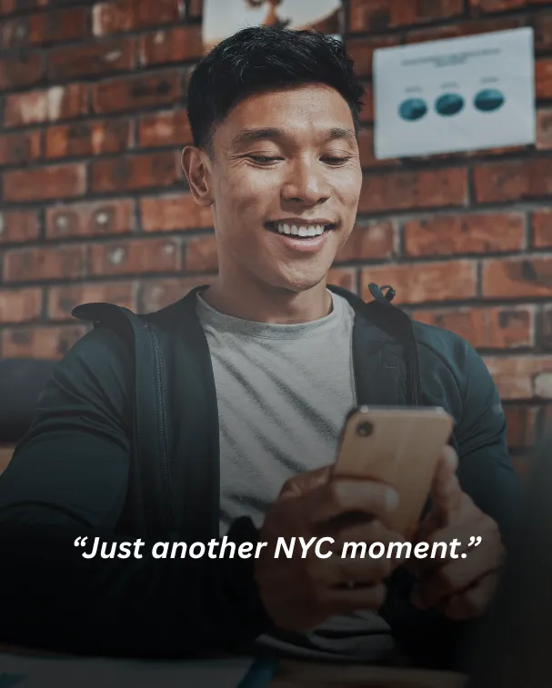 Just another NYC moment.