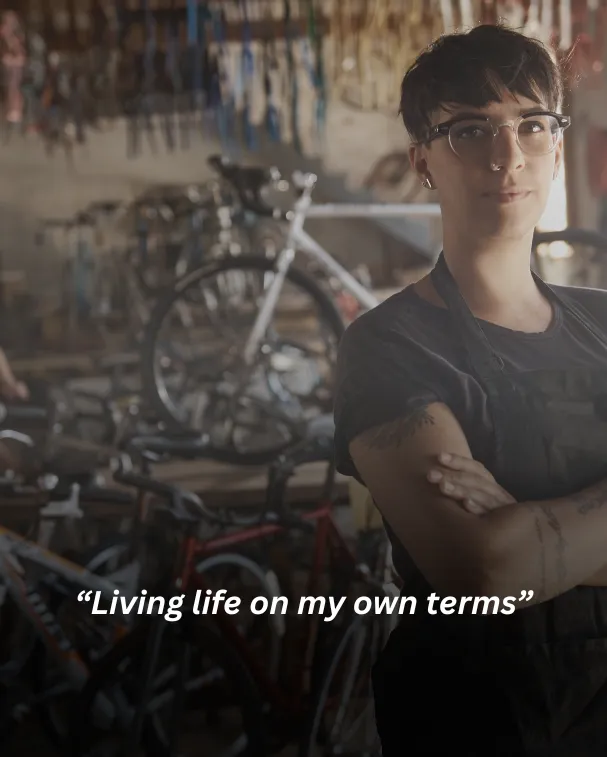 Living life on my own terms