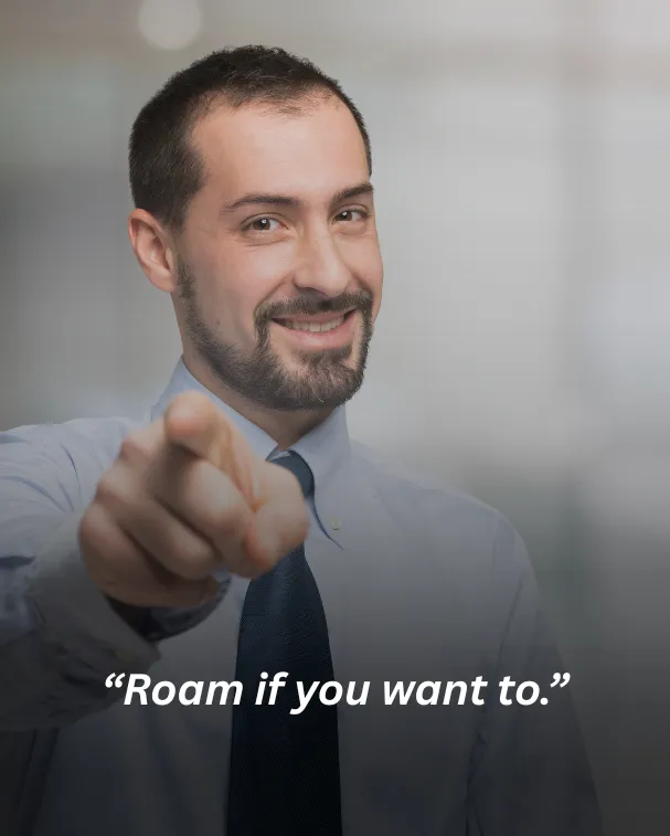 Roam if you want to.