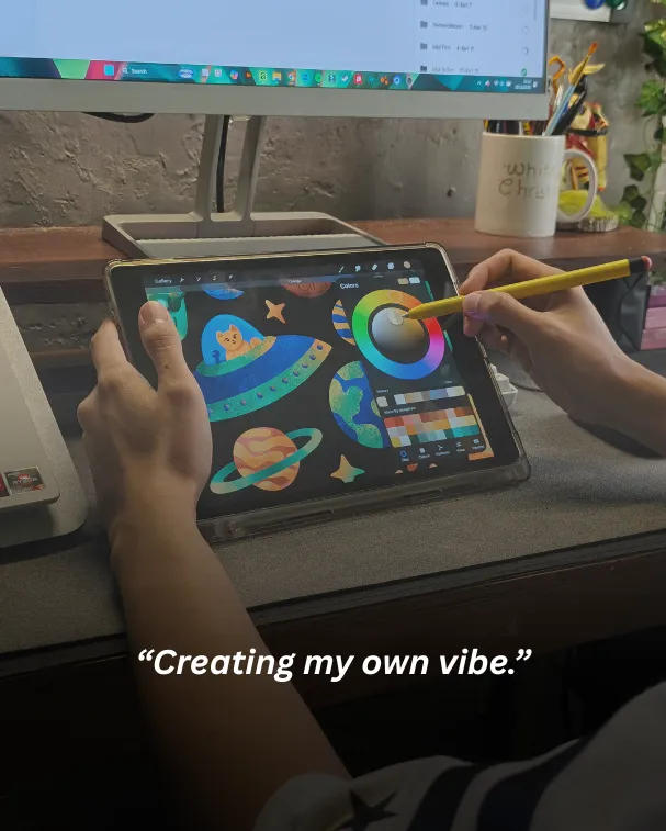 Creating my own vibe.