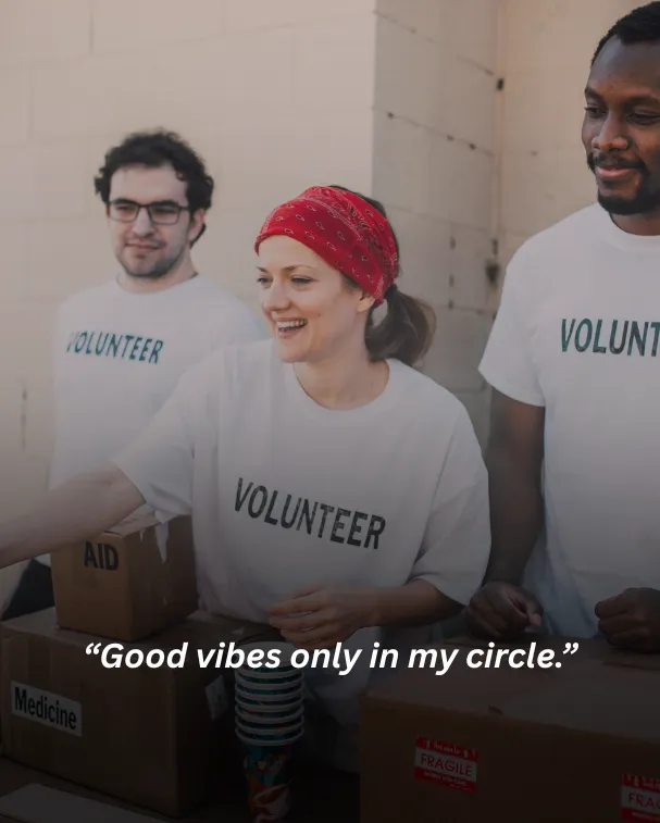 Good vibes only in my circle.
