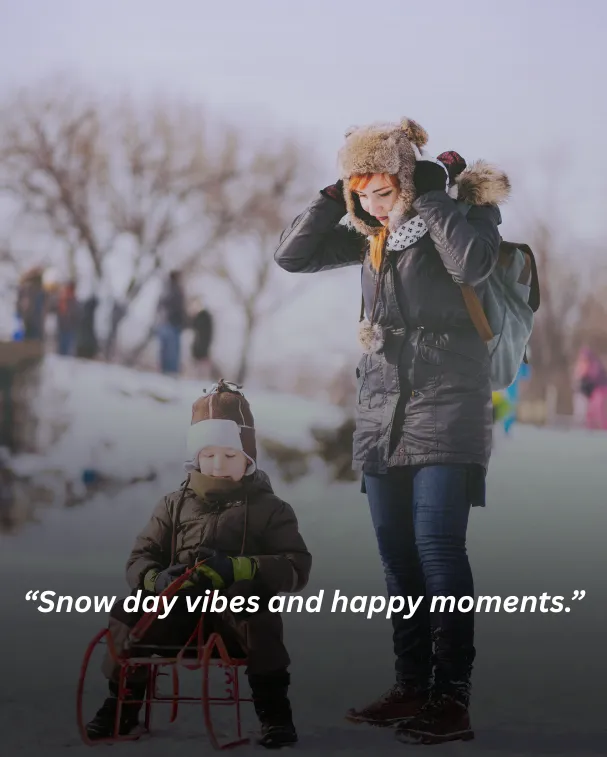 Snow day vibes and happy moments.